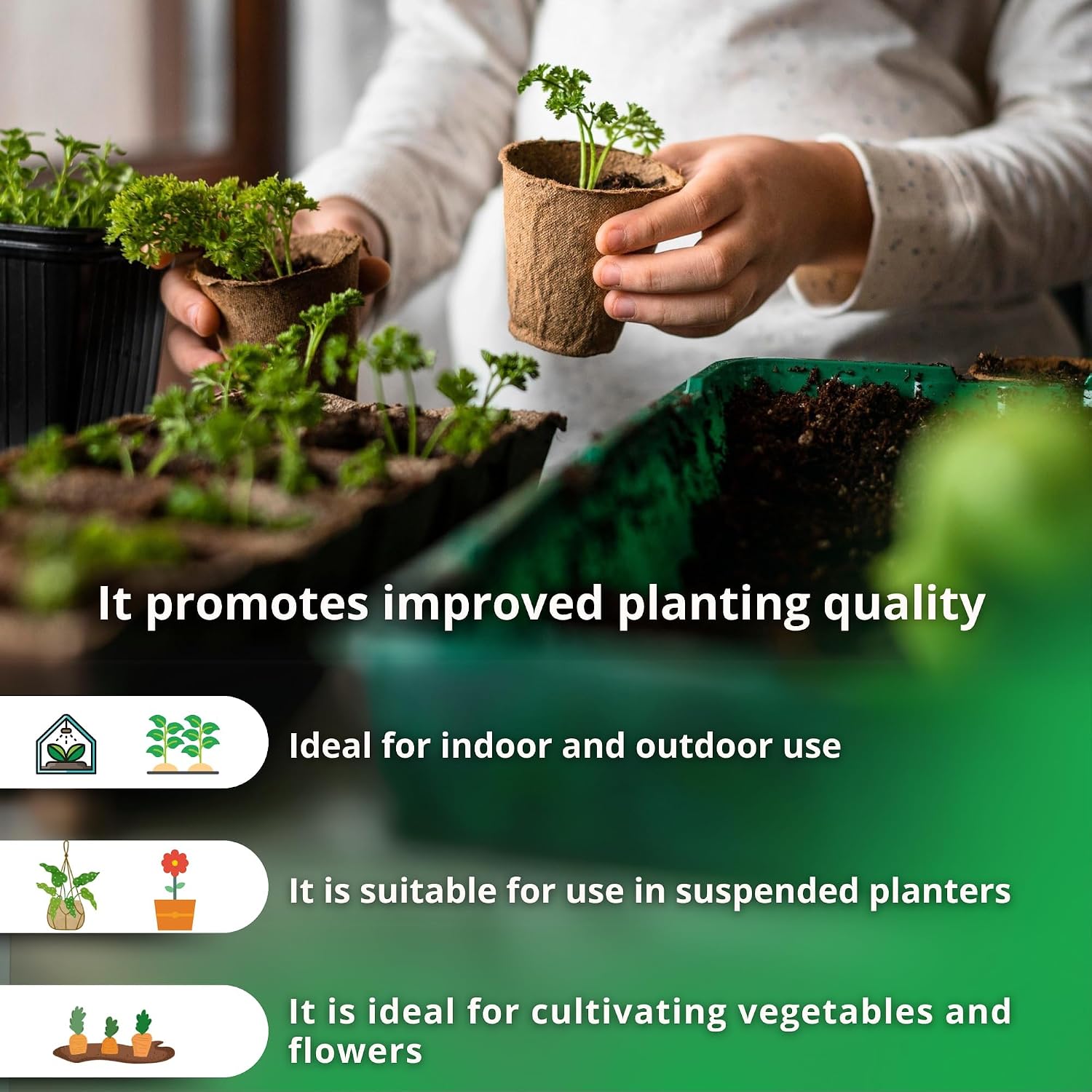Thumbnail 3 de Laeto Top Soil 35L x 2: Rich Landscaping Soil for Plants, Lawns and Flowers