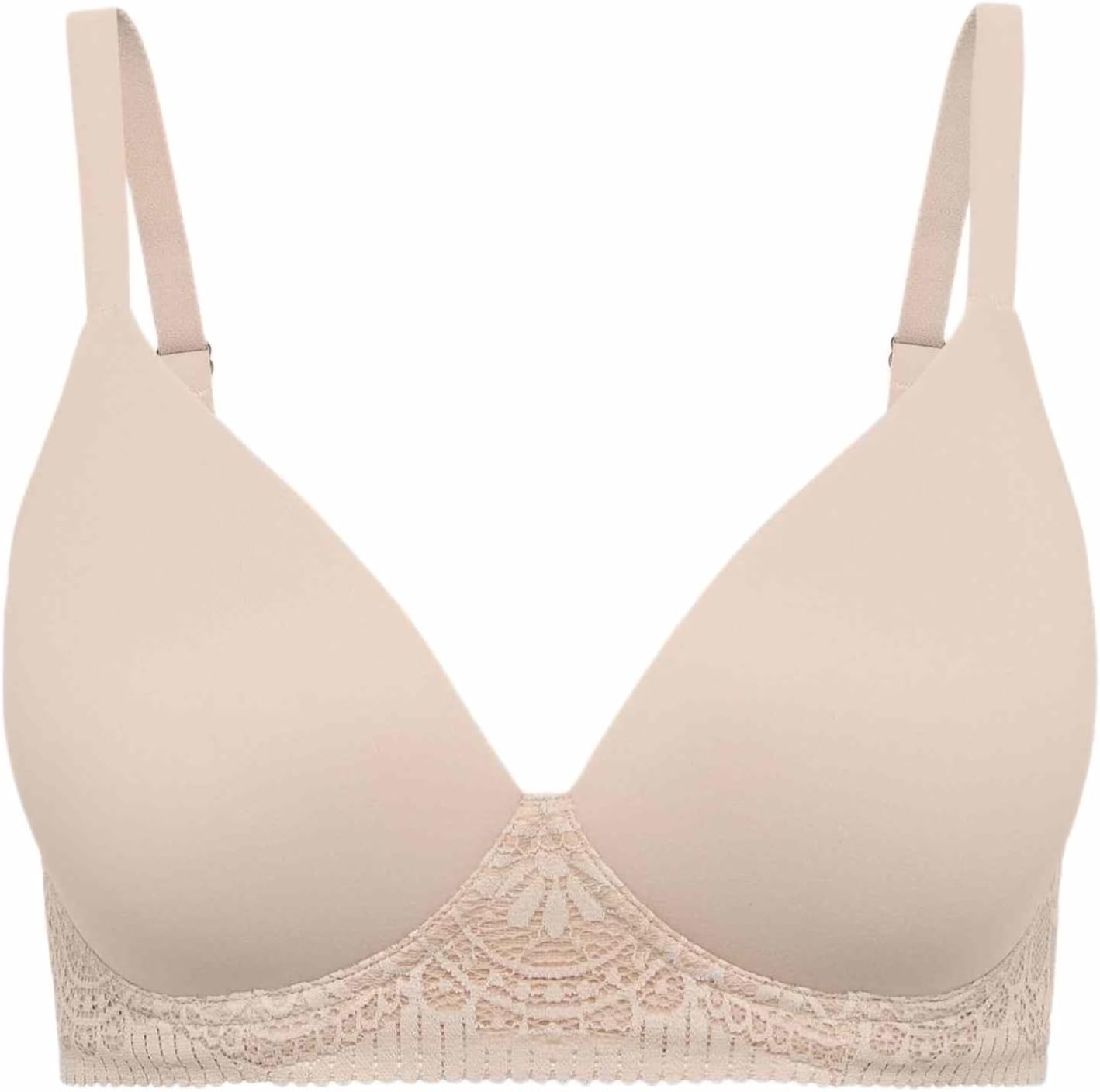 Detalle de Marks & Spencer Body Soft™ beha zonder beugel met bedekte cups en kanten onderband