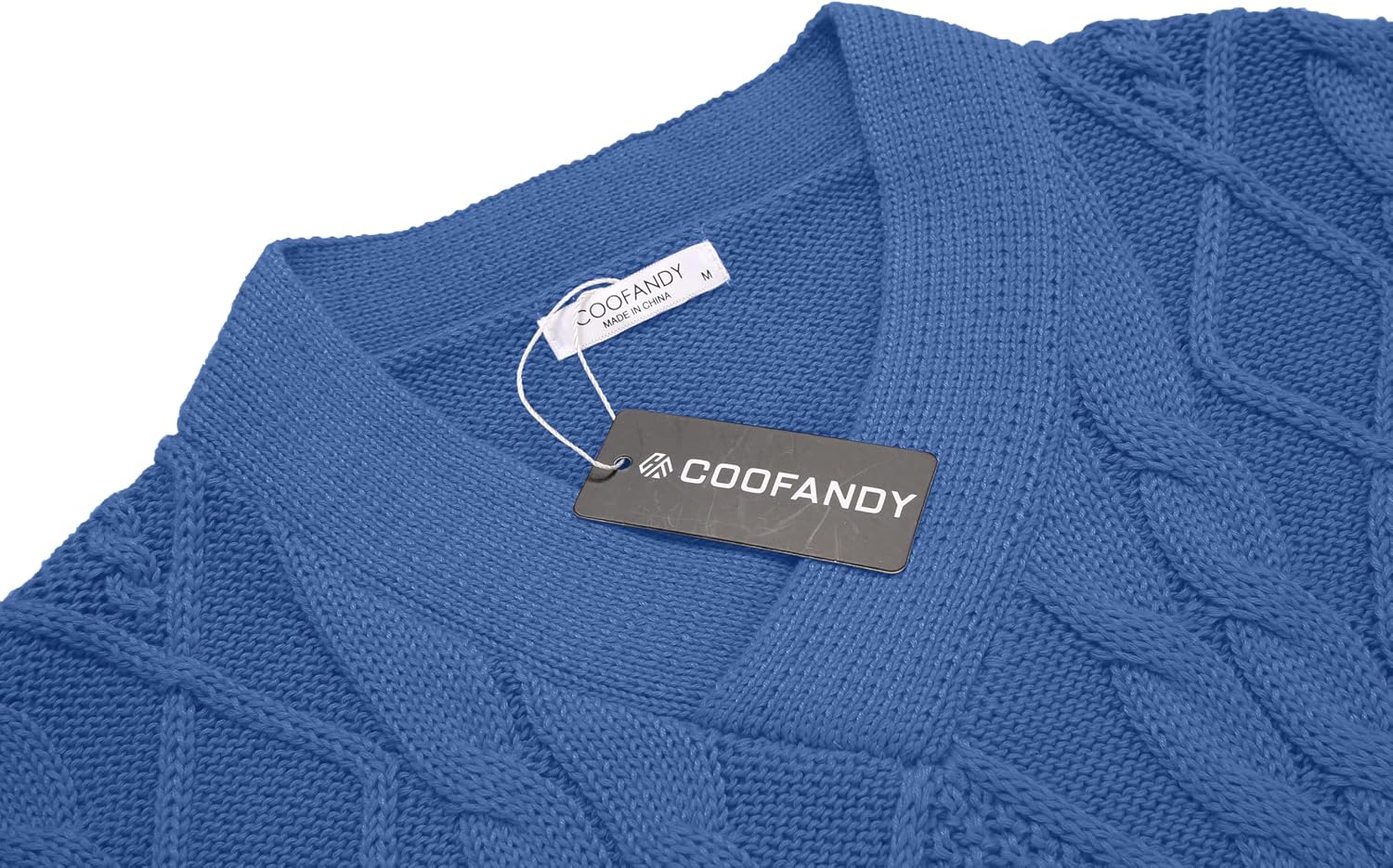 Thumbnail 4 de COOFANDY Maglione Slim Fit Scollo a V