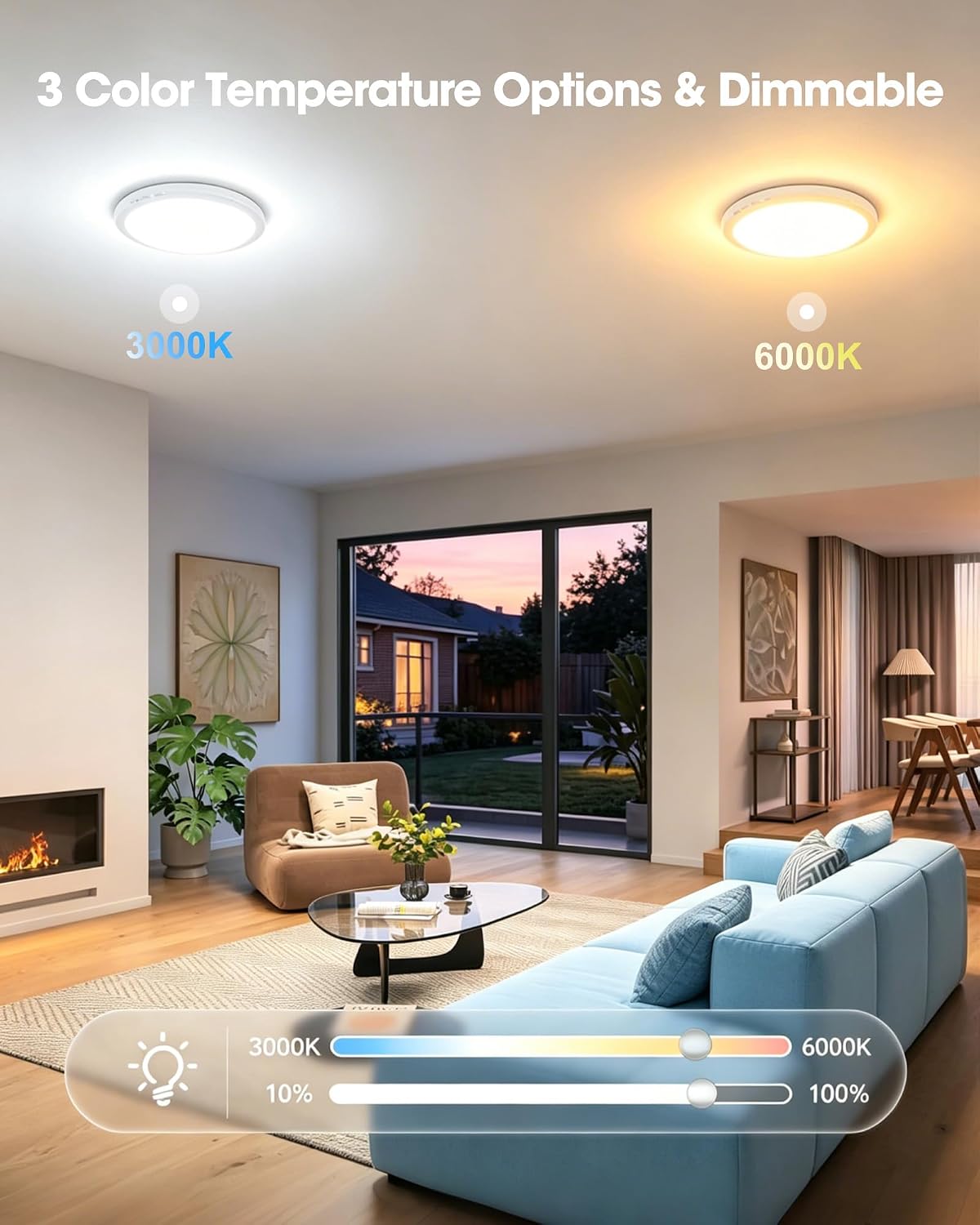 Thumbnail 5 de Rechargeable Ceiling Lights, 2-Pack