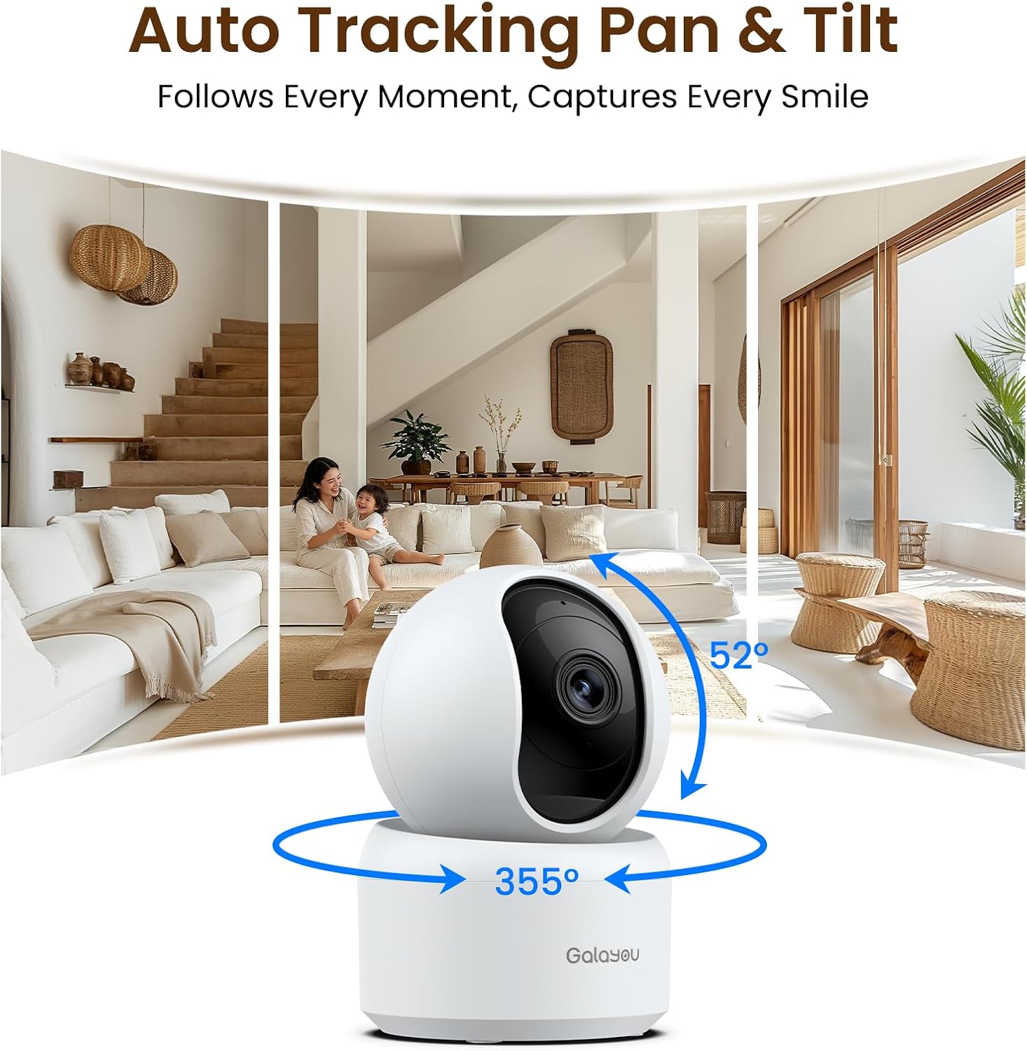 Thumbnail 3 de GALAYOU Indoor Security Cameras, 4-Pack