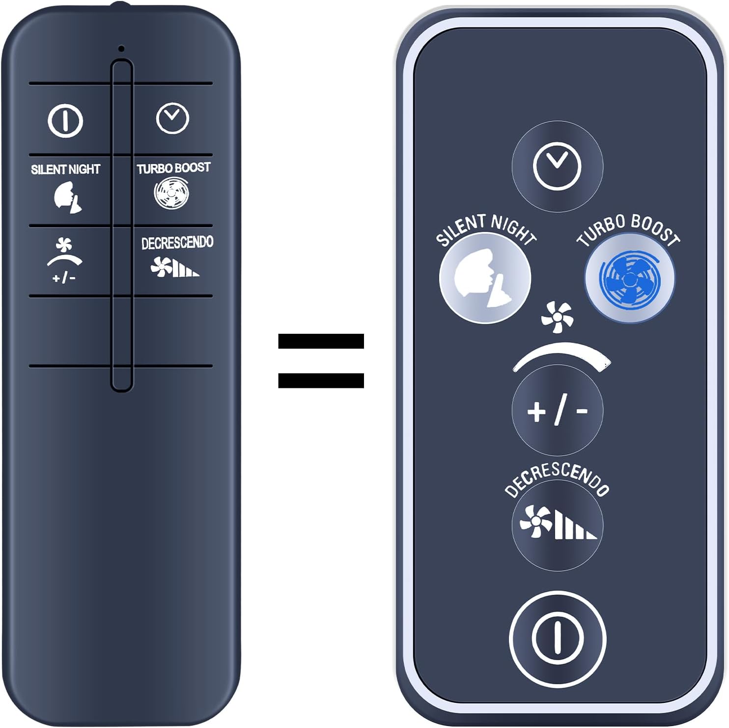 Detalle de TCNOUMT Replacement Remote for Rowenta Fan Turbo Silence Extreme VU5670 Series
