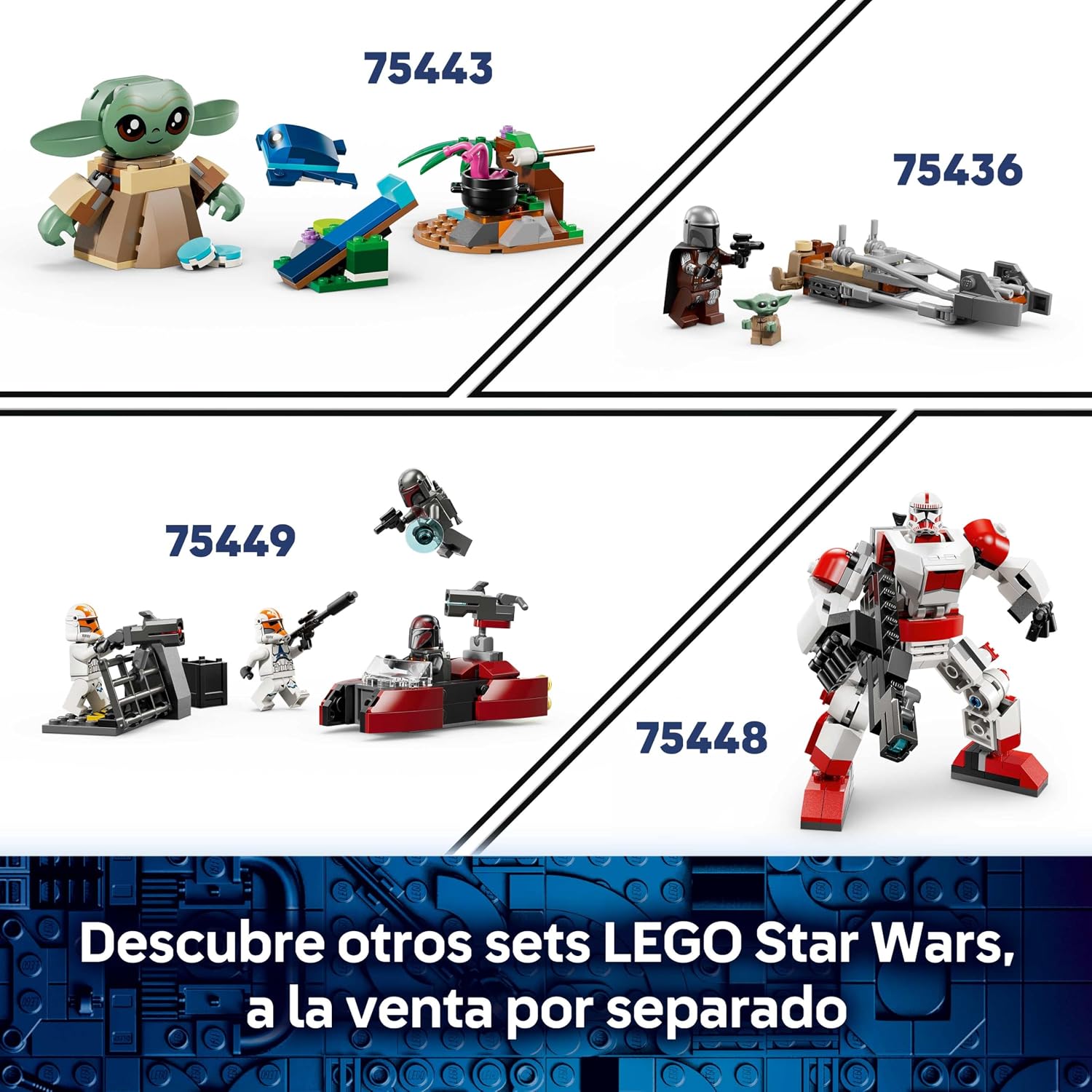 Thumbnail 5 de LEGO Star Wars 75437 Speeder de Cobb Vanth con minifiguras de Cobb Vanth y Cad Bane