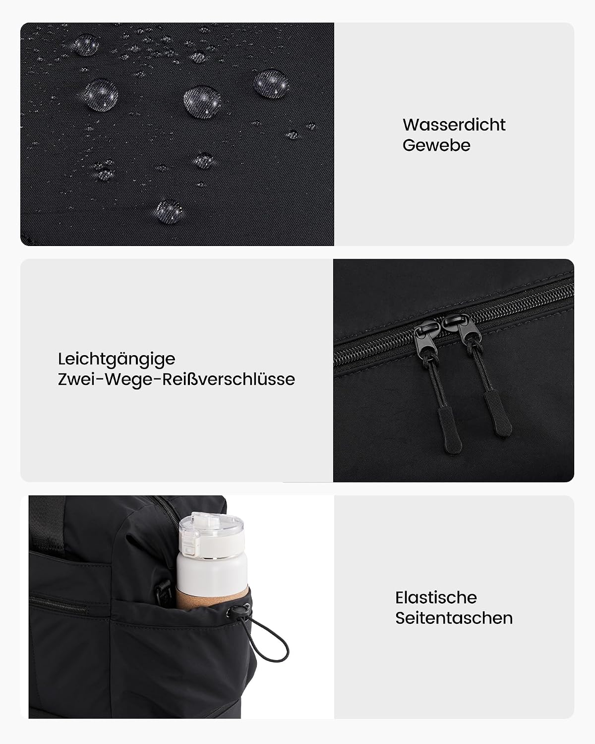 Detalle 2 de LOVEVOOK Reisetasche 30 l Khaki für Damen
