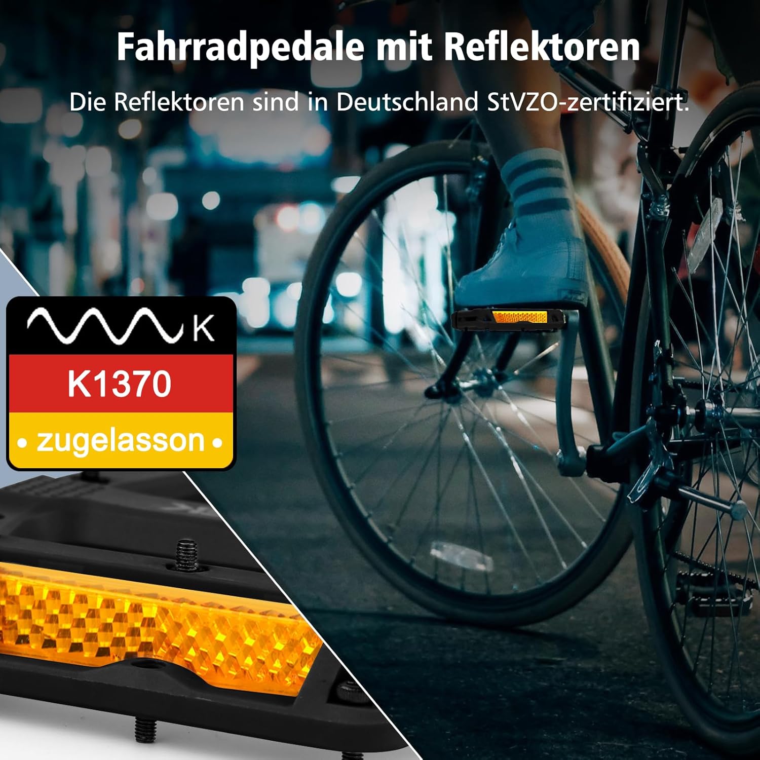 Thumbnail 1 de toptrek Fahrradpedale StVZO Reflektoren