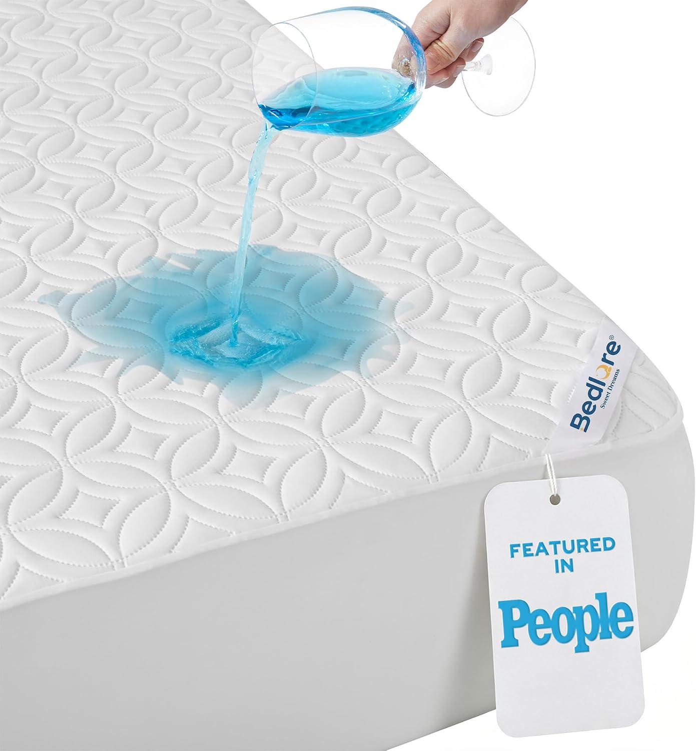 Detalle de BEDLORE Waterproof Mattress Protector Queen Size