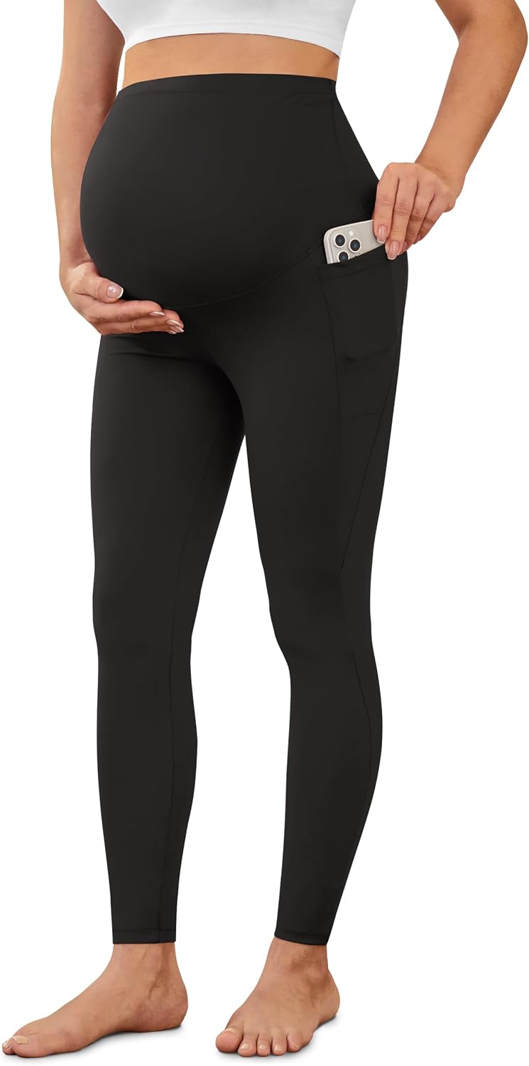 Thumbnail 6 de VALANDY Creamlush Maternity Leggings Over Bump with Pockets