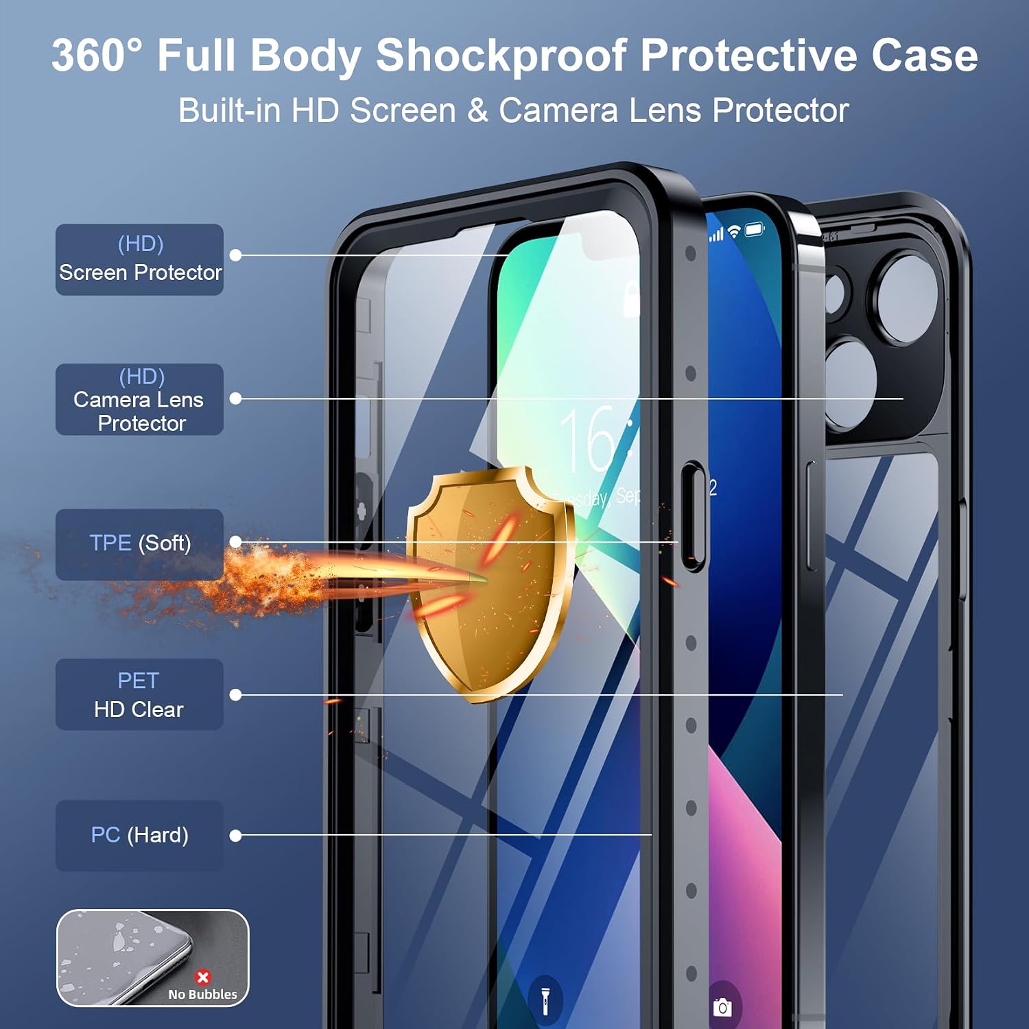 Detalle 1 de SPIDERCASE iPhone 13 waterproof case 12 ft