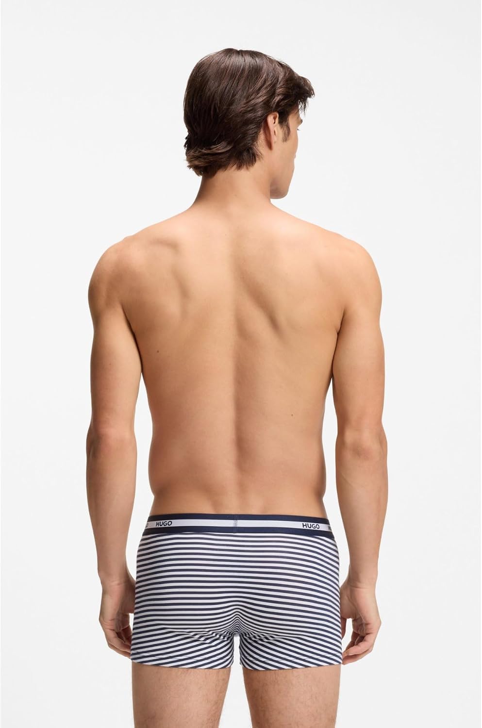 Detalle de HUGO Hommes Trunk TR Planet – Lot de 3 Boxers Courts en Coton Stretch