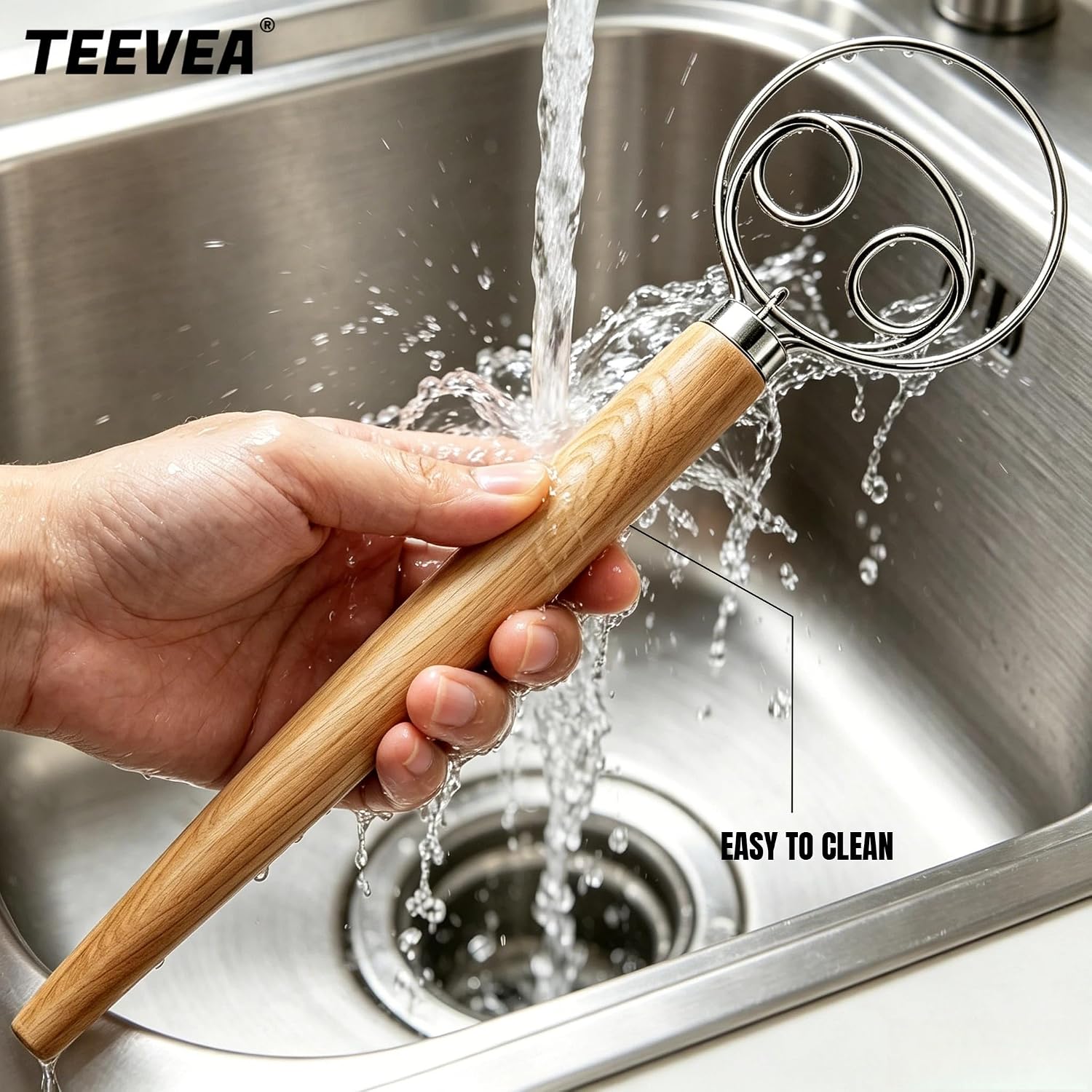 Thumbnail 6 de TEEVEA Danish Dough Whisk 12.99 in