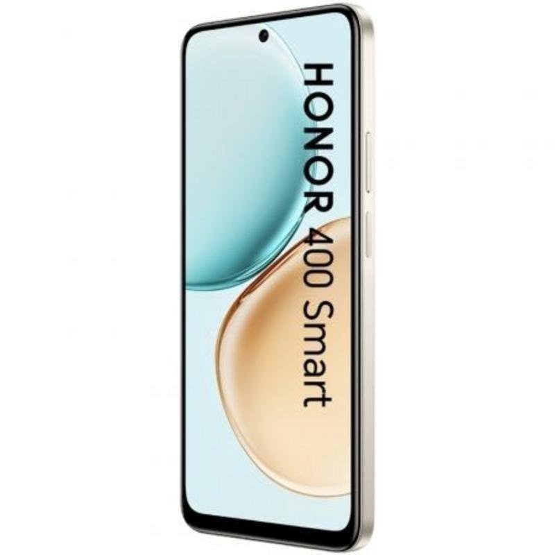 Detalle de HONOR 400 Smart 4G 8GB 256GB 6.77" Dorado: autonomía, pantalla y resistencia para uso profesional