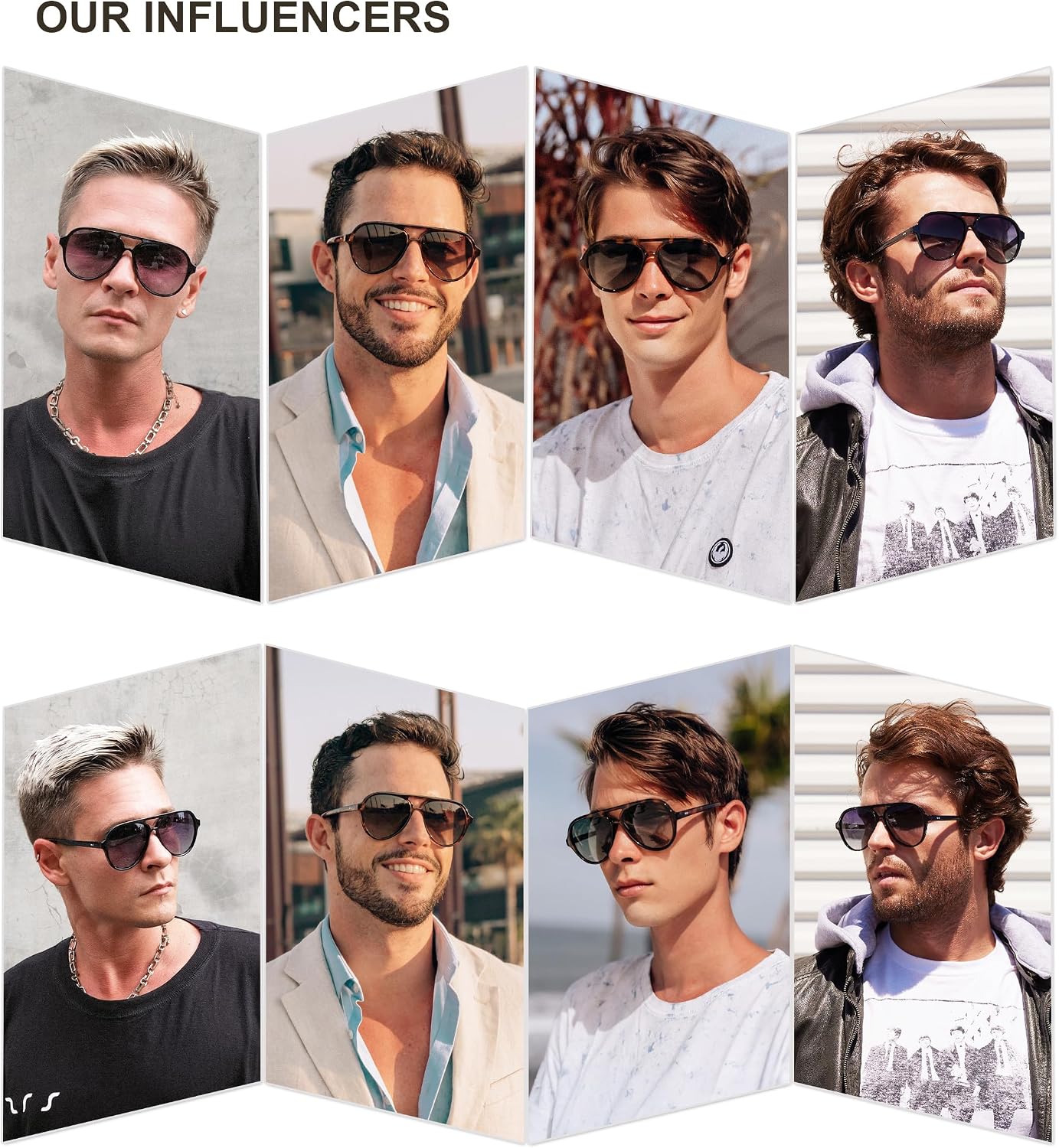 Detalle de SOJOS Polarized Aviator Sunglasses SJ2201