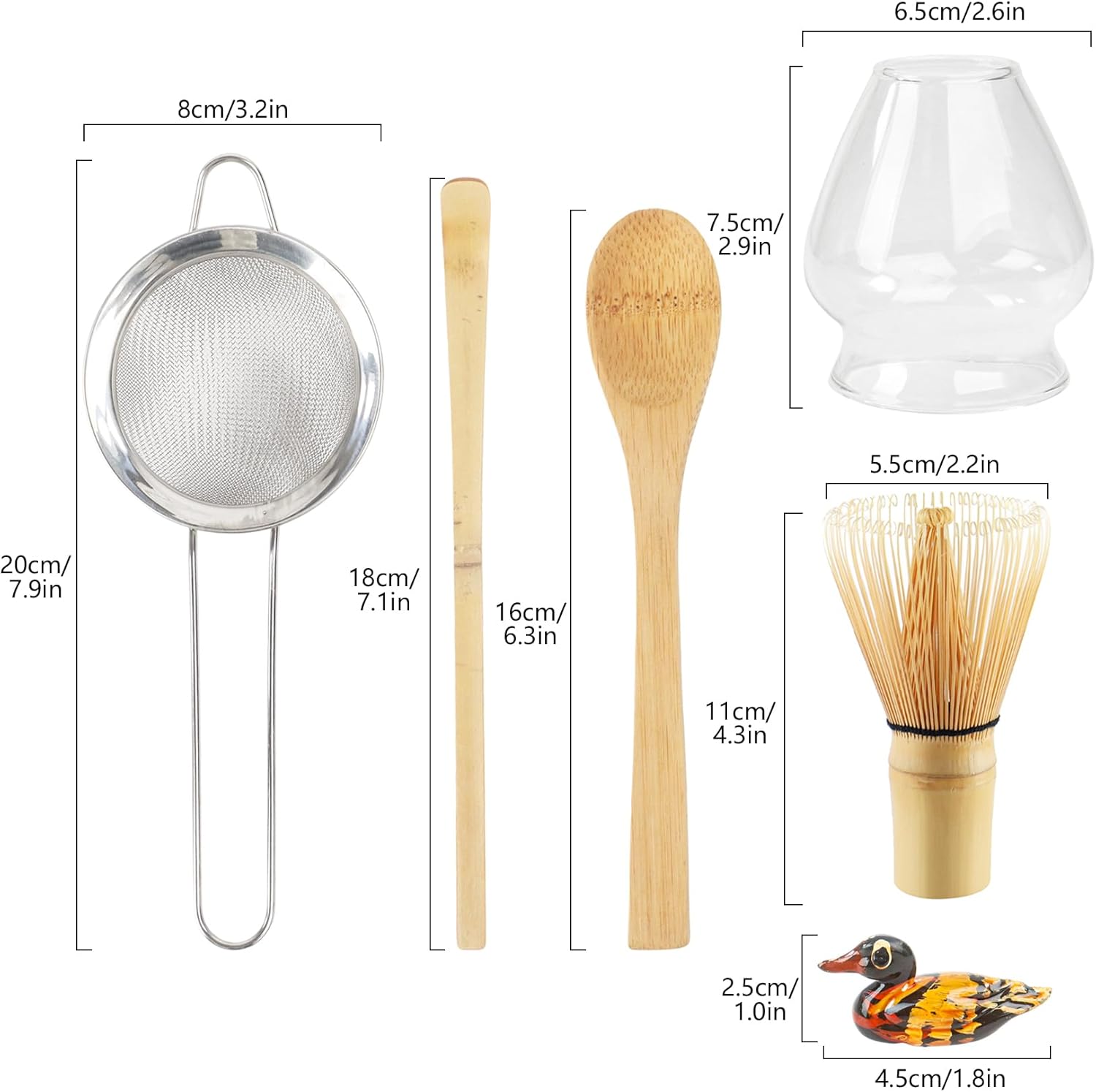 Thumbnail 1 de Matcha Whisk Set of 6 – Complete Traditional Matcha Kit with Ceramic Holder