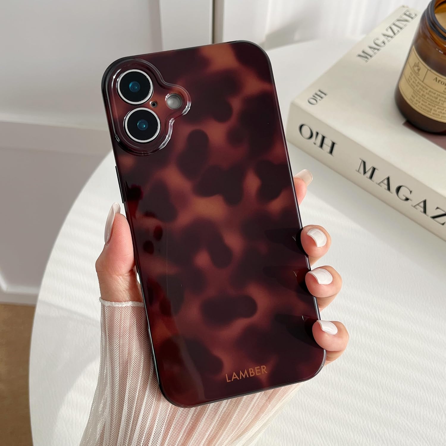 Thumbnail 5 de TQLGY iPhone 16 Plus Case Leopard Brown