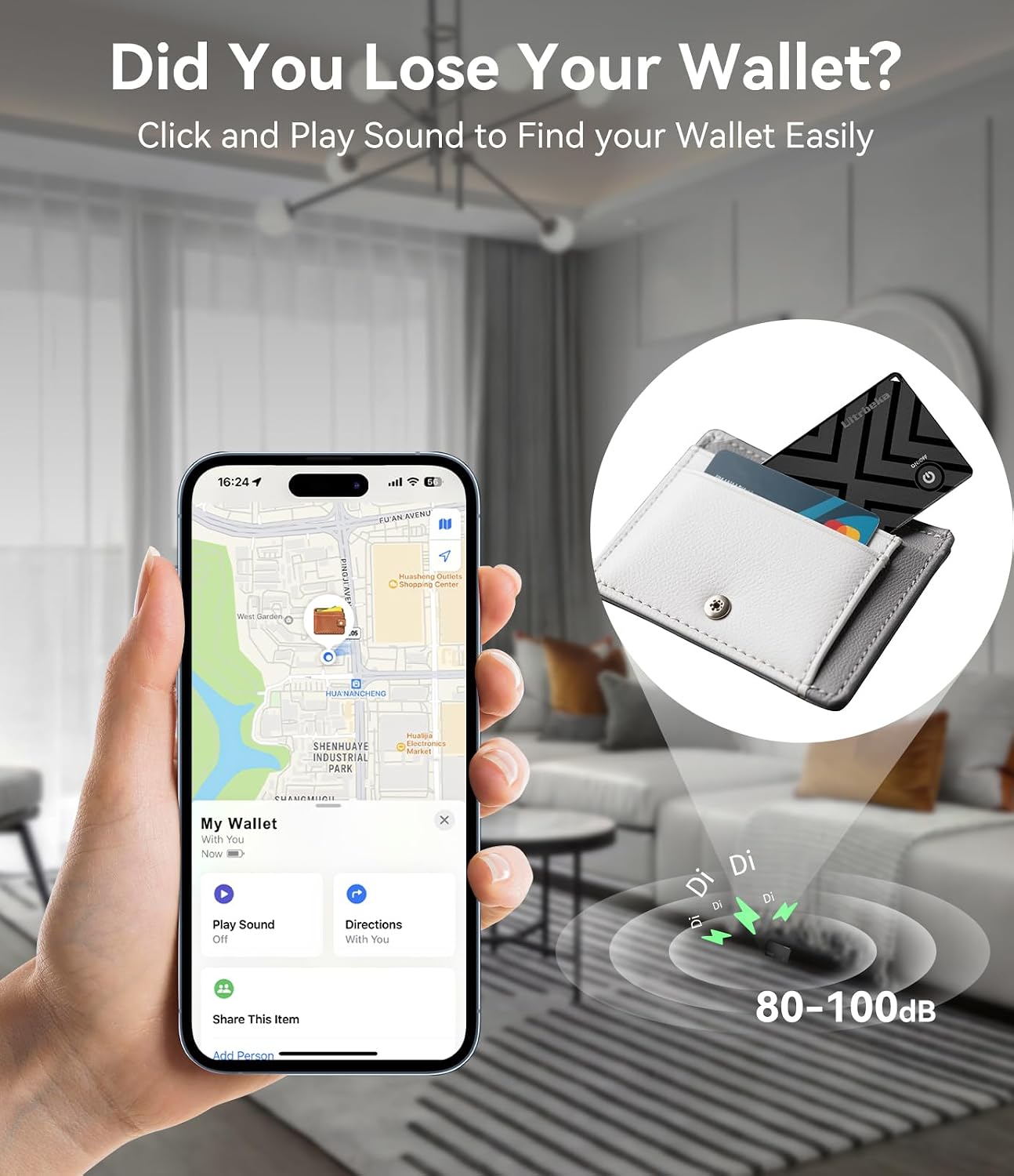 Thumbnail 3 de MFi wallet tracker 2.4mm ultra-thin