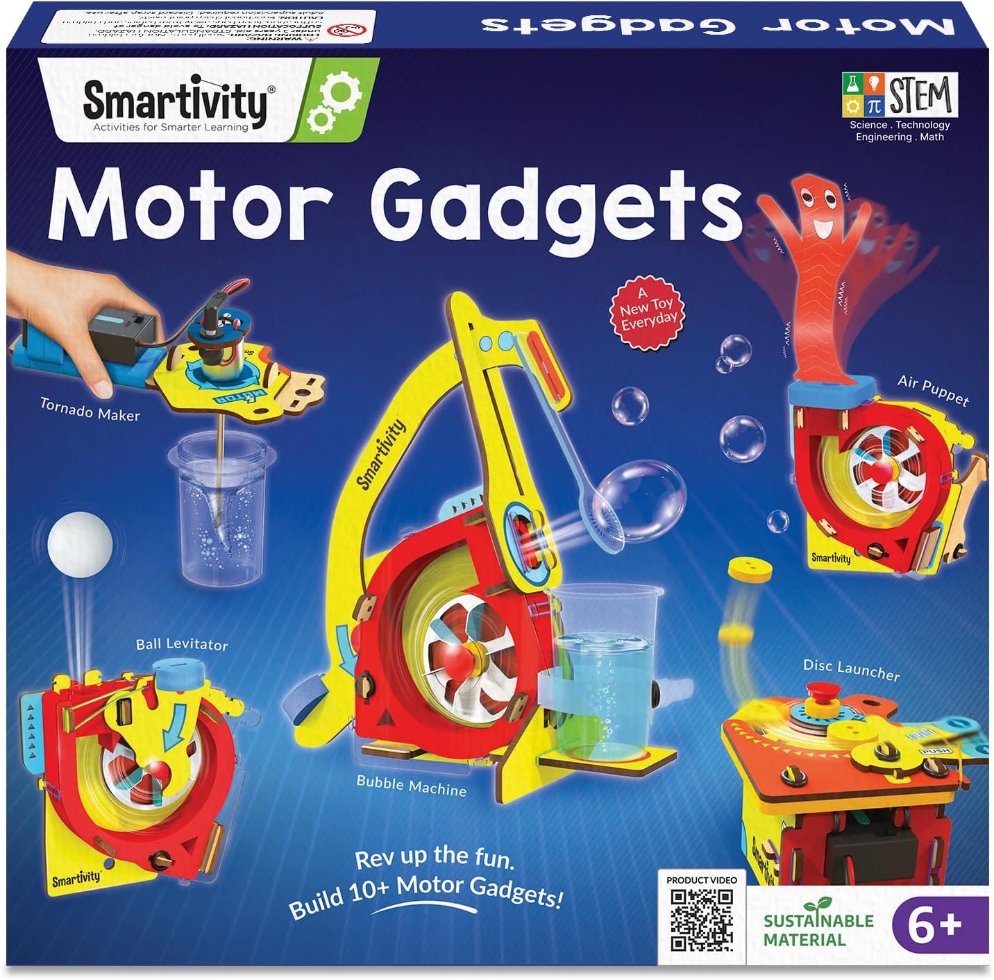 Detalle de Smartivity Motor-Powered STEM Kit, 10-in-1