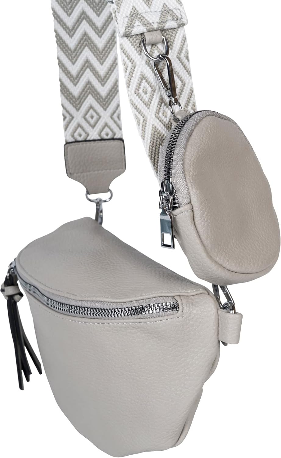 Detalle de Stylebreaker Set di borse a tracolla a mezzaluna per donna 2 pezzi, modello 02012396