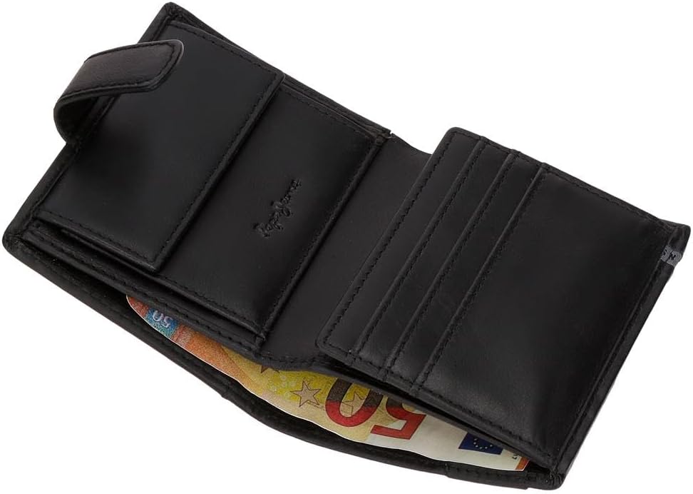 Detalle de Pepe Jeans Portefeuilles en cuir avec porte-monnaie et protection RFID – De Joumma Bags