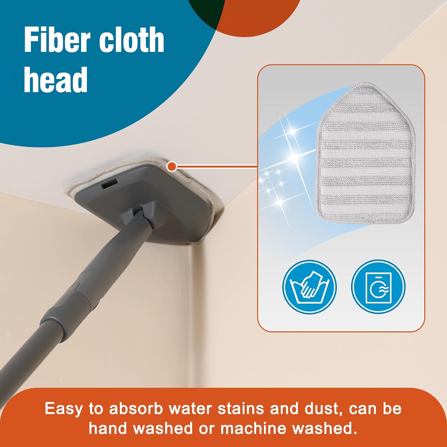 Thumbnail 2 de CLEANHOME ZJUS-SJS02-5 Tub and Tile Scrubber Brush, 3-in-1, 56-Inch Handle