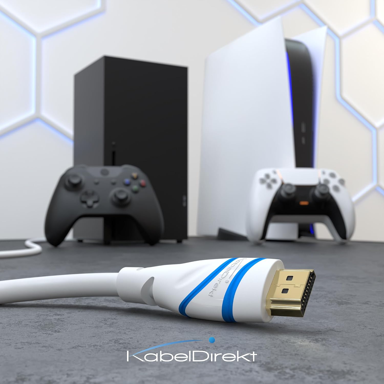 Thumbnail 4 de KabelDirekt – Câble HDMI 2.1b Ultra High Speed 4 m, certifié 10K/8K, blanc