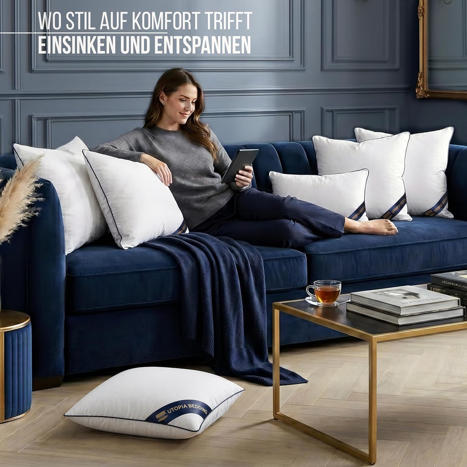 Thumbnail 2 de Utopia Bedding Kissen 40x40 cm 2er Set