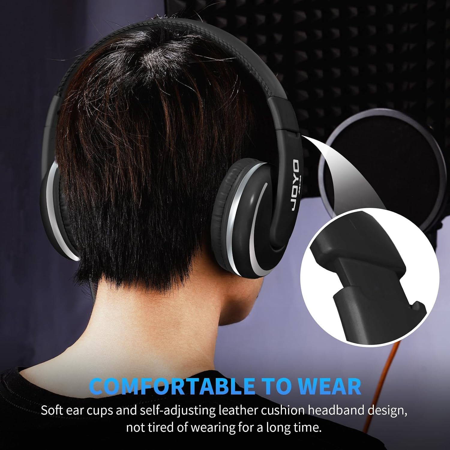 Thumbnail 6 de JOYO JMH-04 Over-Ear Studio Headphones, 40mm Driver, 3.5mm/6.35mm Jacks
