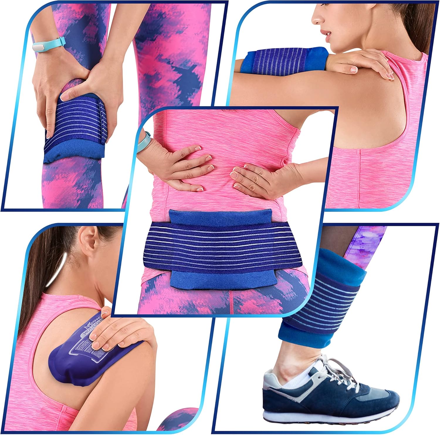 Detalle 2 de Reusable Hot and Cold Ice Packs 3-Piece Set 🩹