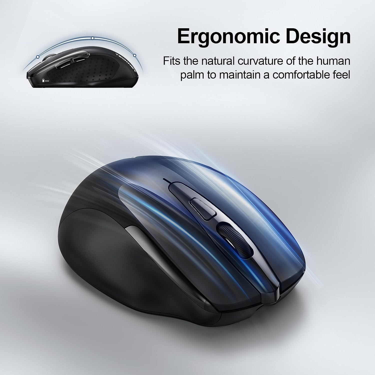 Thumbnail 5 de TECKNET Rechargeable Wireless Mouse 4800DPI