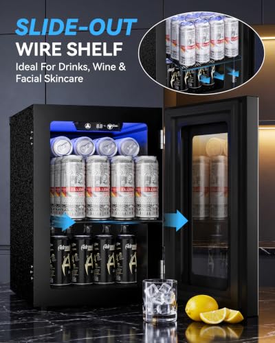 Thumbnail 6 de TRIUMPHKEY 18L Beverage Cooler Mini Fridge with LED Lighting