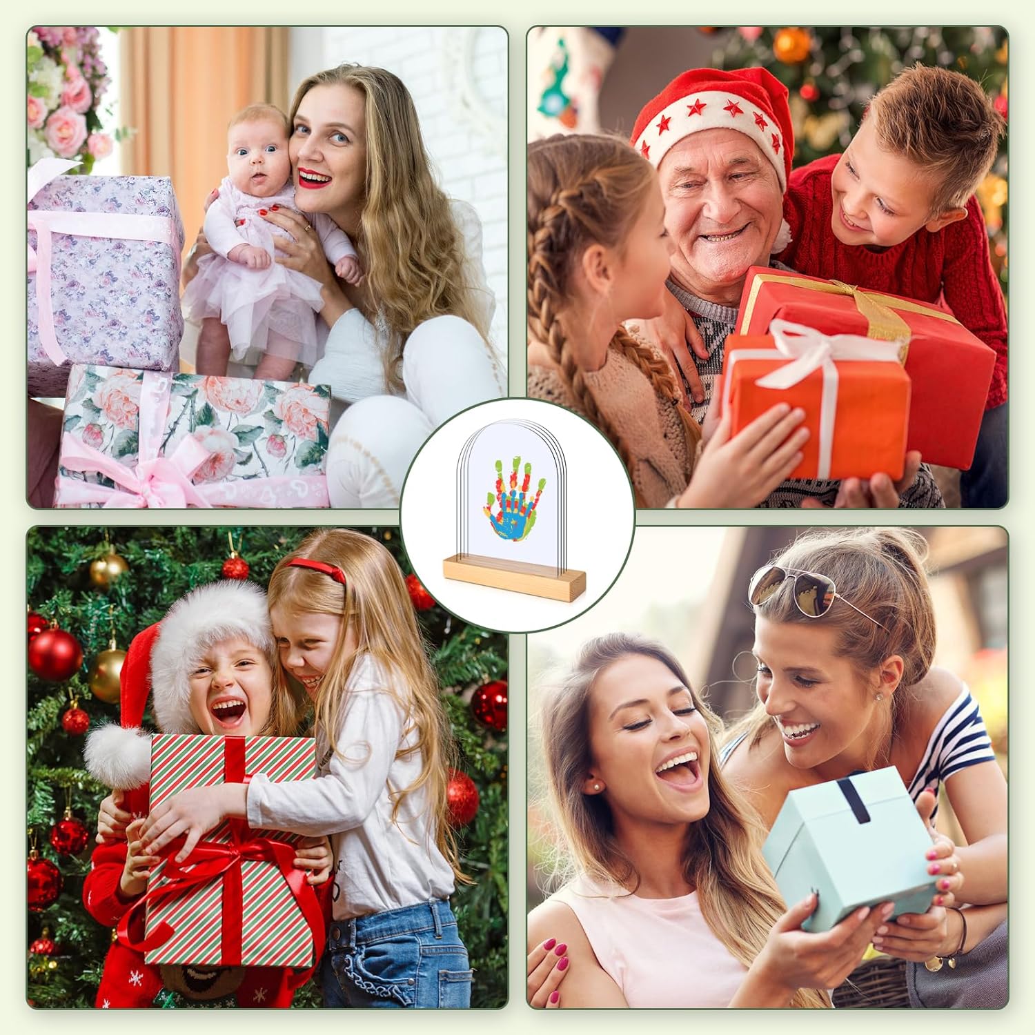 Thumbnail 6 de TOGOU2S Handabdruck-Set Familie für bis zu 4 Abdrücke (Baby-Hände & -Füße) auf Plexiglas