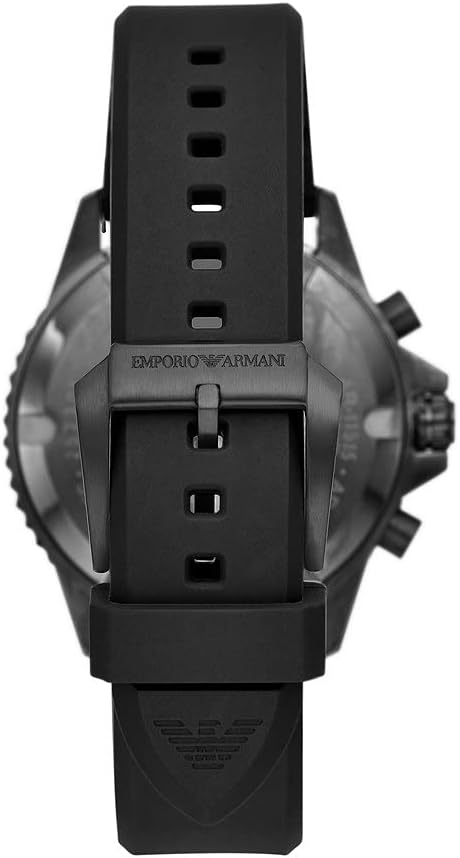 Thumbnail 2 de Emporio Armani Montre pour Hommes chronographe à quartz 43 mm, bracelet silicone