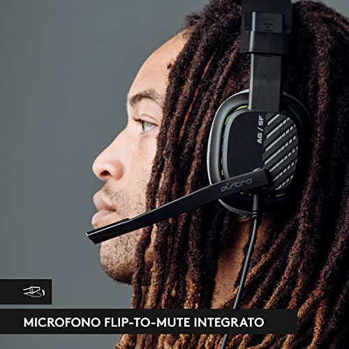 Detalle de ASTRO A10 Cuffie Gaming Cablate Gen 2: comfort, audio chiaro e microfono flip-to-mute