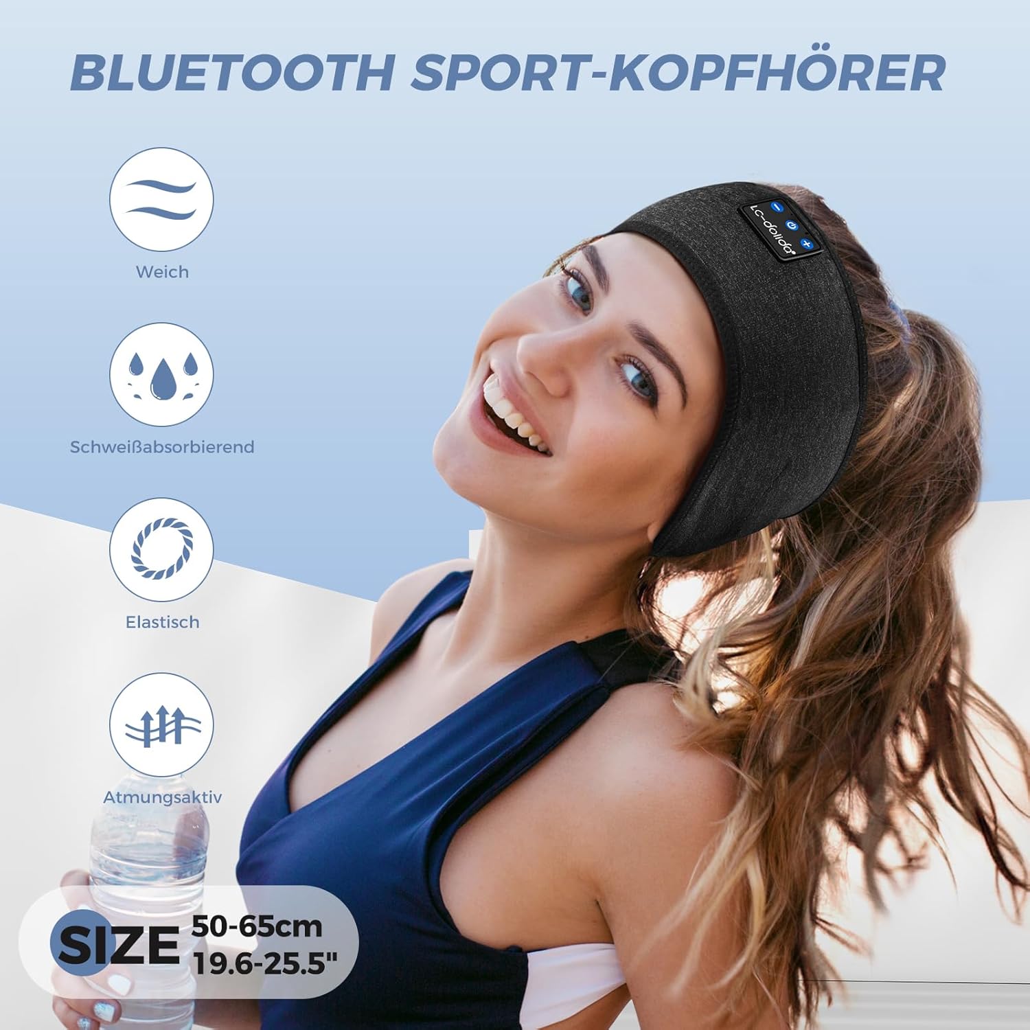 Detalle 2 de Schlafkopfhörer Bluetooth 5.4 14 Stunden