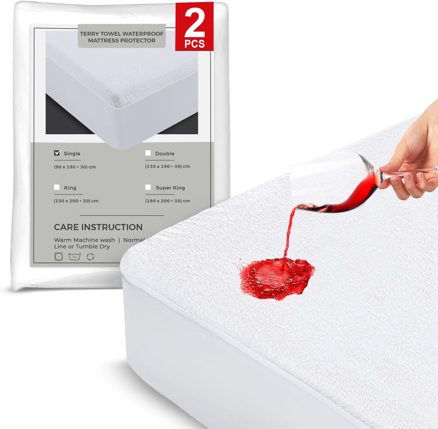 Thumbnail 6 de Yorkshire Bedding 30cm Deep Waterproof Mattress Protector