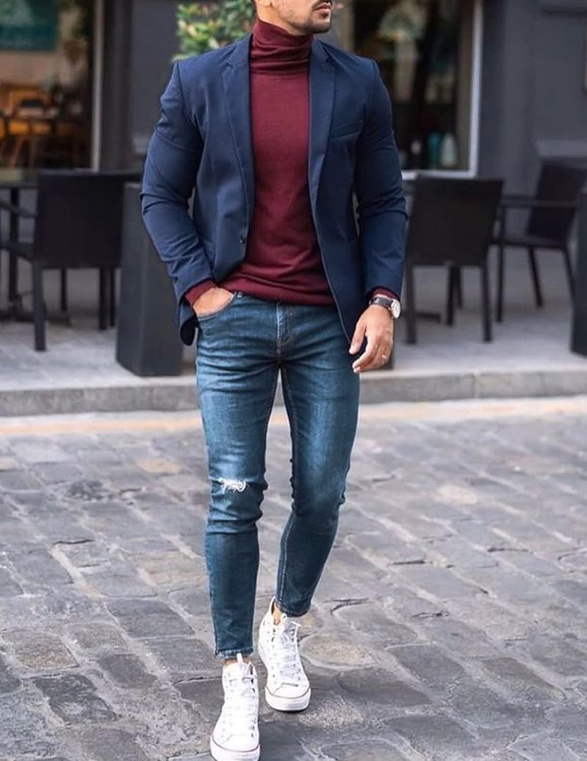 Thumbnail 1 de COOFANDY Mens Sport Coat Casual Blazer One-Button Business Suit Jacket