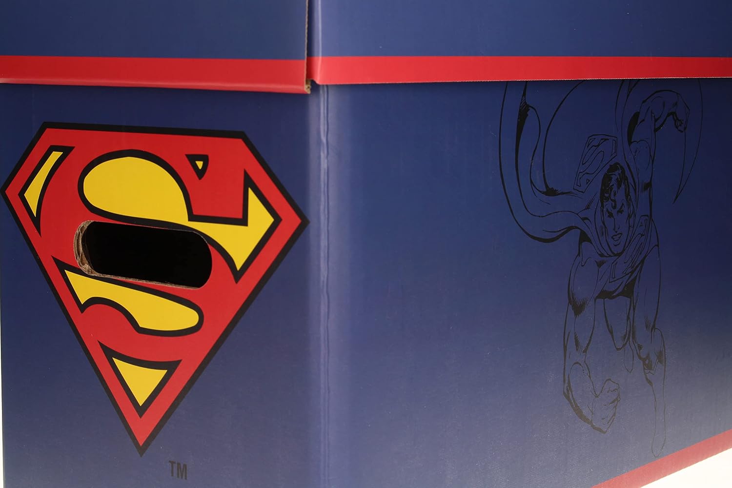Detalle de SD TOYS SDTWRN20204 Superman Storage Box, Cardboard, 40 x 21 x 30 cm