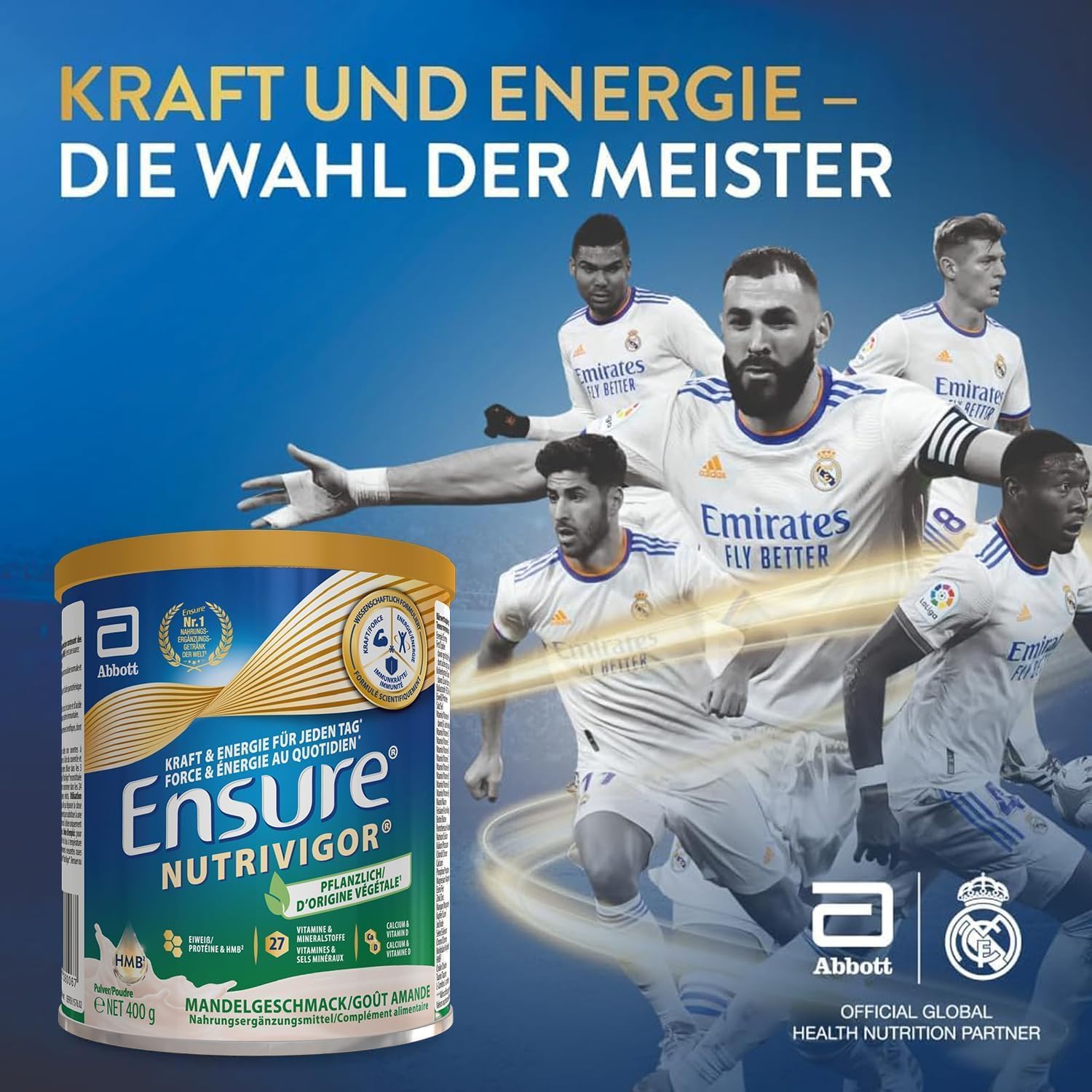 Detalle 2 de Ensure NutriVigor Plant Based Mandelgeschmack – 400 g