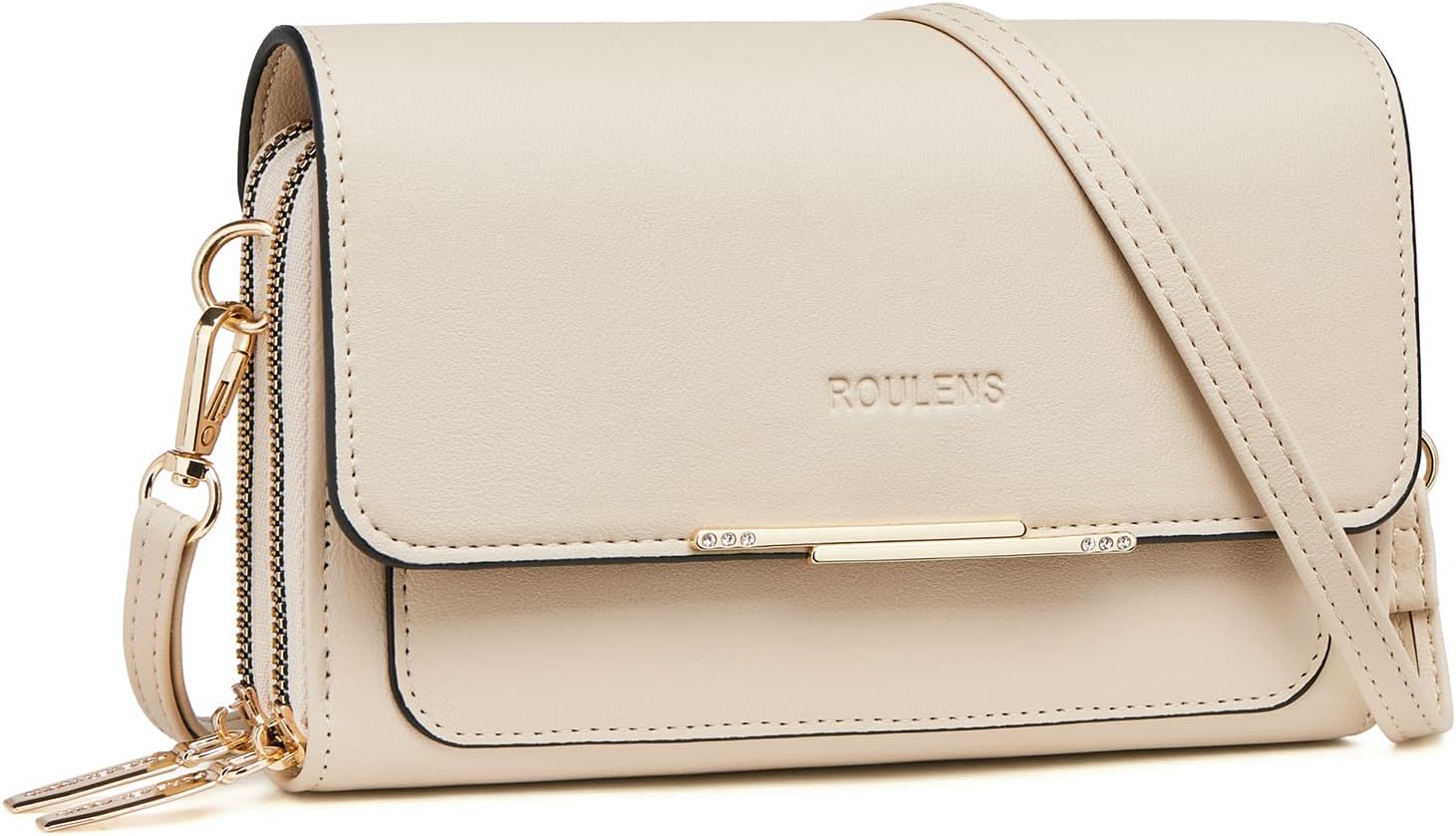 Detalle de Roulens Borse a Tracolla da Donna: Borsa Piccola in PU con 2 Scomparti e Slot per Carte
