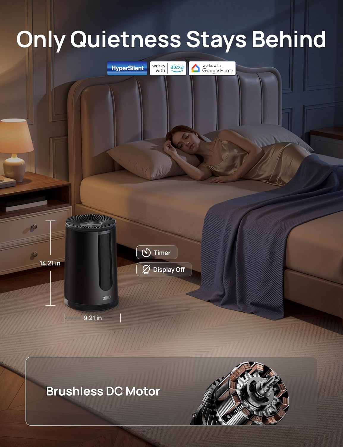 Detalle de DREO air purifier DR-HAP008S