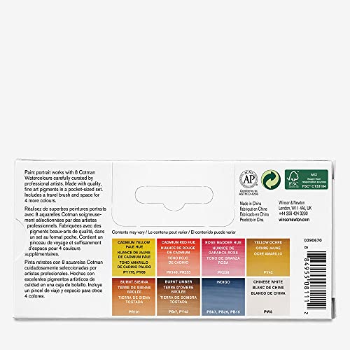 Detalle de Set de 8 demi-godets Winsor & Newton Cotman