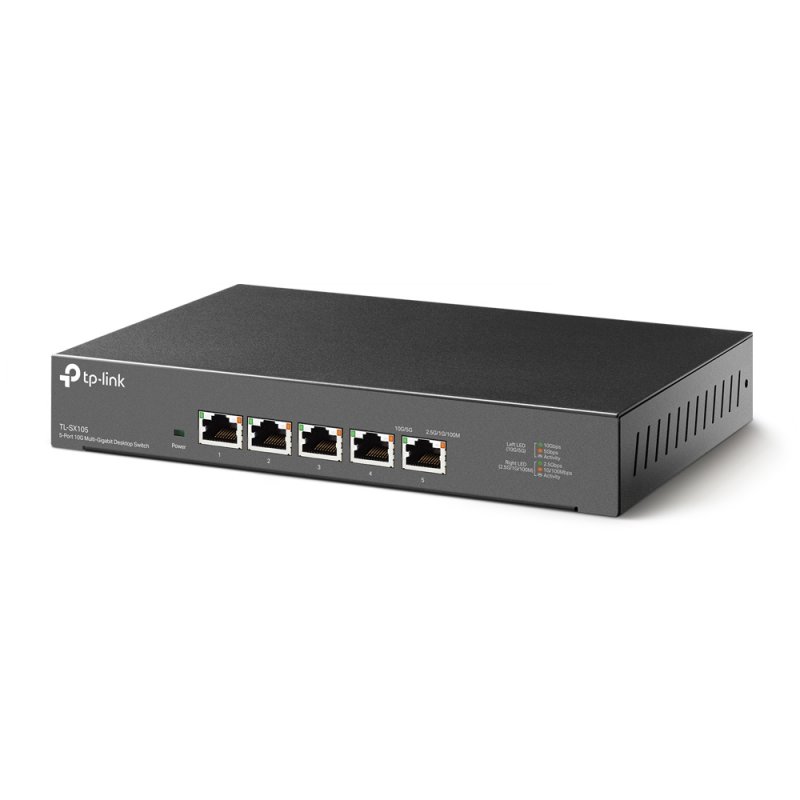 Detalle 2 de TP-Link TL-SX105 Switch 5 Puertos 10G Ethernet: rendimiento ultrarrápido para tu red de escritorio