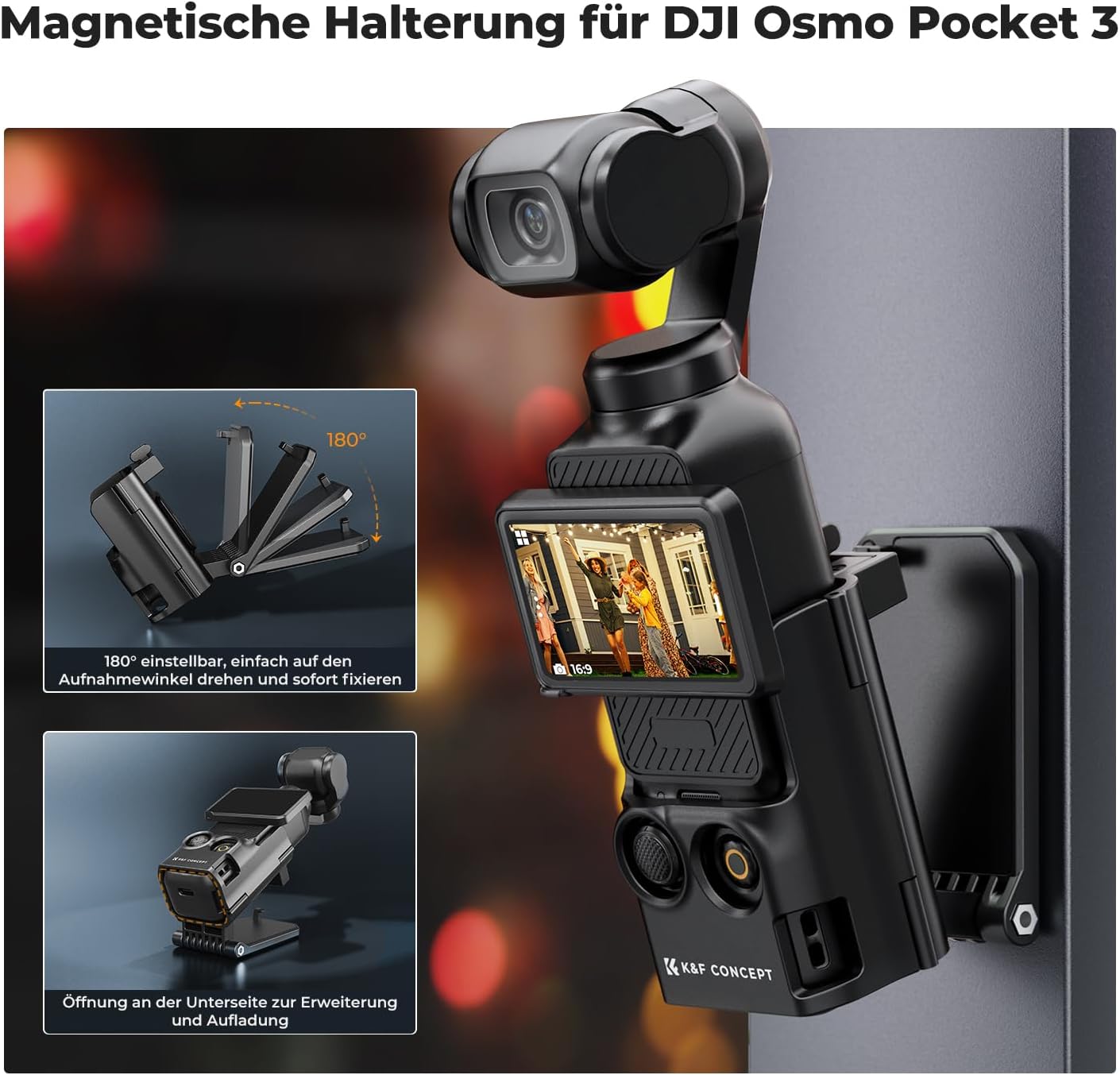 Thumbnail 1 de K&F CONCEPT Magnetische Halterung für DJI Osmo Pocket 3