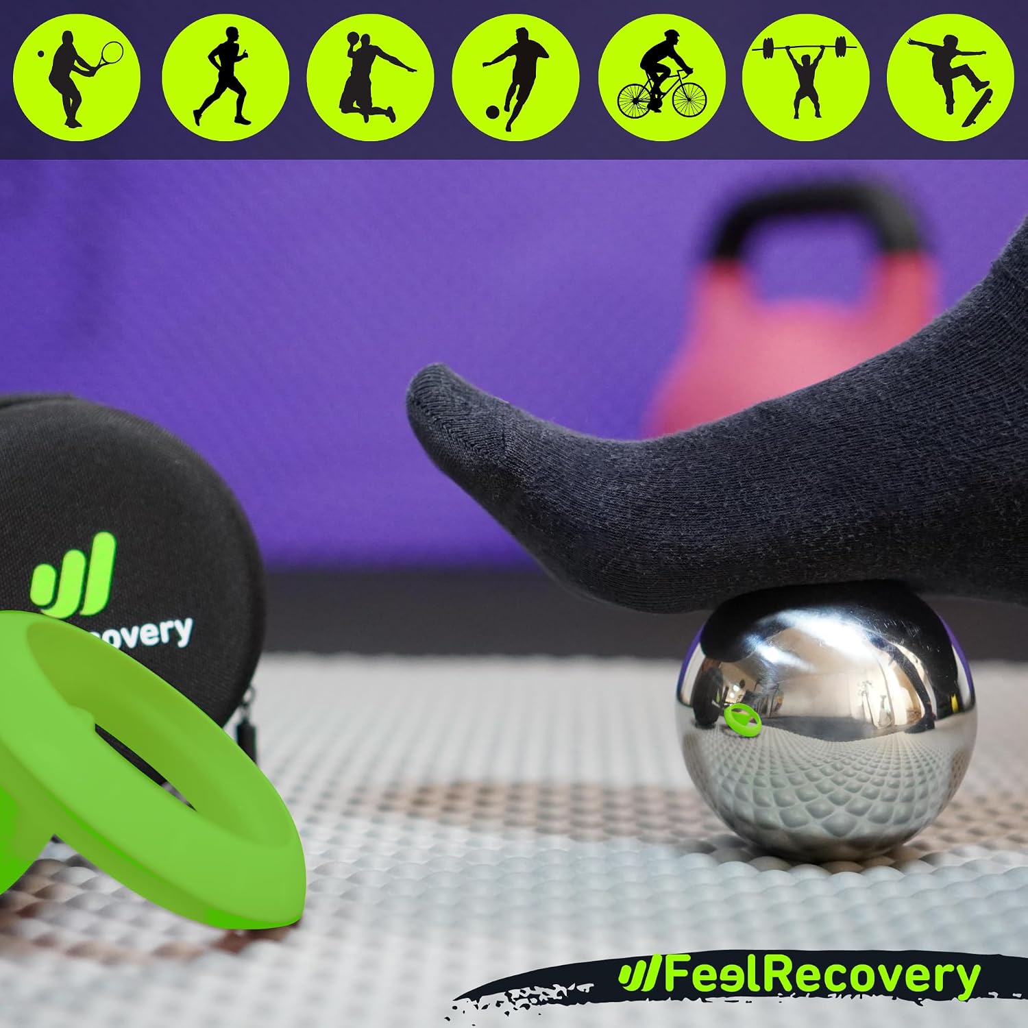 Thumbnail 4 de Palla Massaggio Muscolare Sfera Metallo 8cm Ø