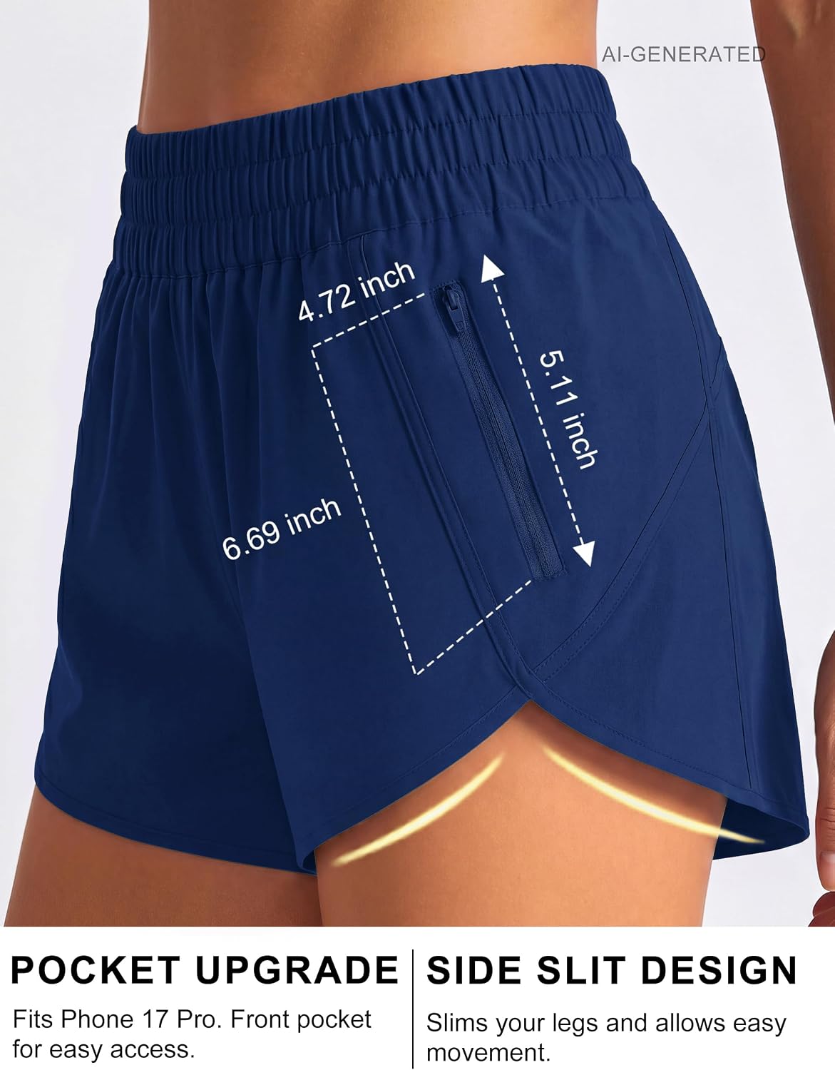 Detalle de BMJL Women's 2.5" Running Shorts with Pockets đâ