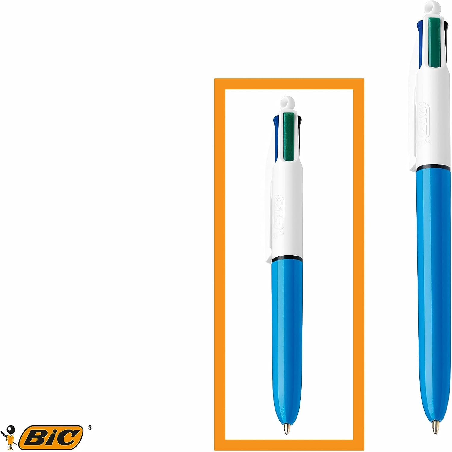Thumbnail 1 de BIC 4 Couleurs Mini Stylos-Bille Rétractables (1,0 mm) – Pack boîte de 12