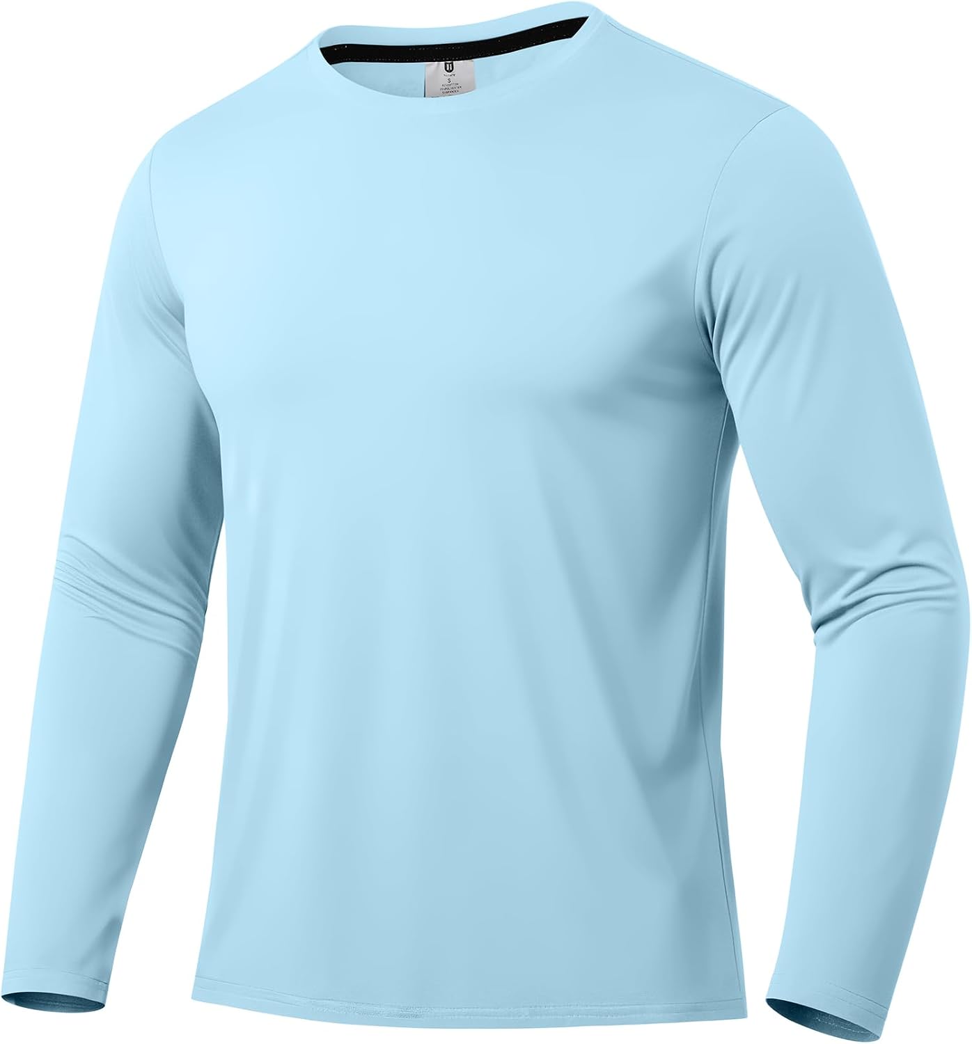 Detalle de Men's Rash Guard UPF 50+ Sun Protection T-Shirt (Short/Long Sleeve) – Lightweight Quick-Dry