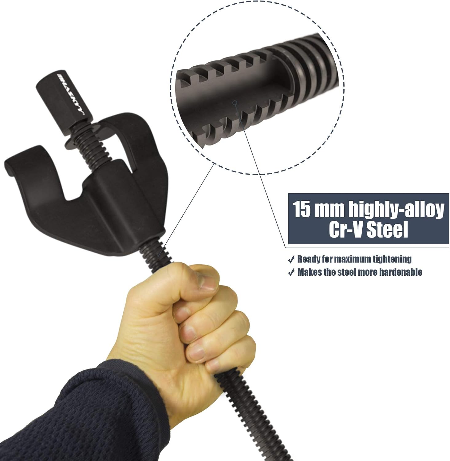 Thumbnail 5 de Kit Compresseur Ressort Amortisseur HASKYY – 2 pièces, portée 380 mm, pour montage et démontage