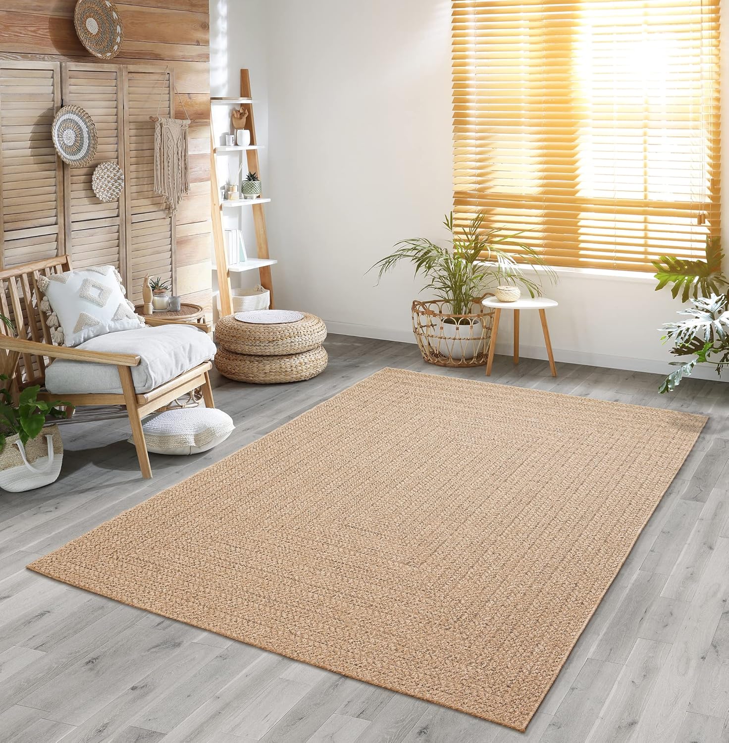 Thumbnail 3 de the carpet Kansas Alfombra Exterior e Interior 80x150 crema