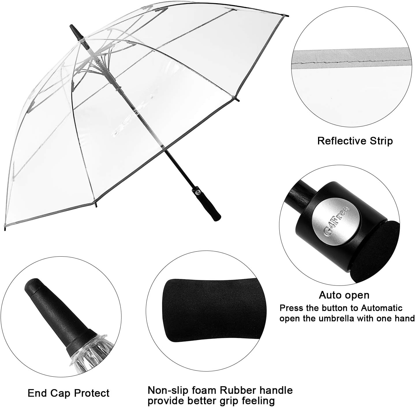 Detalle de G4Free Parapluie de golf 157,5 cm ☂
