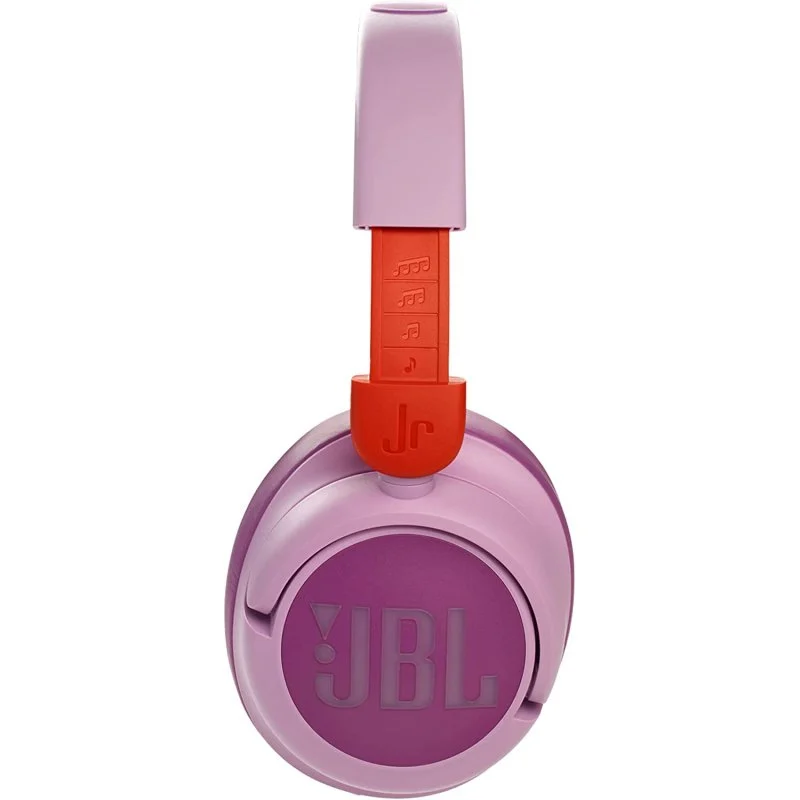 Detalle de JBL JR 460NC: Auriculares inalámbricos para niños con cancelación de ruido y volumen seguro en rosa